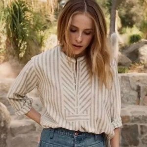 DOEN Starboard Blouse (100% raw silk) - like new